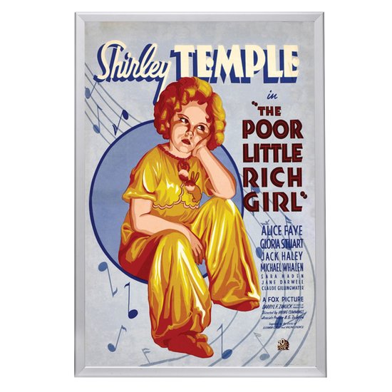 "Poor Little Rich Girl" (1936) Framed Movie Poster