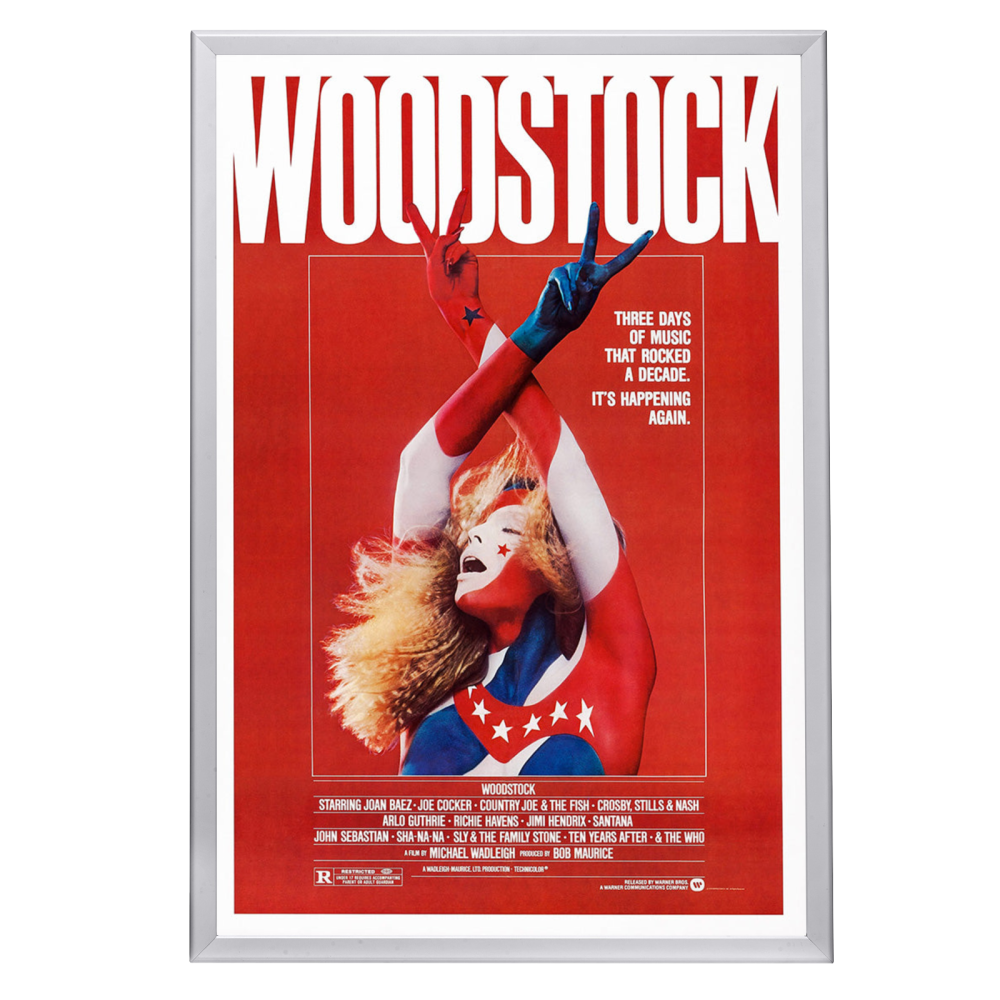 "Woodstock" (1970) Framed Movie Poster