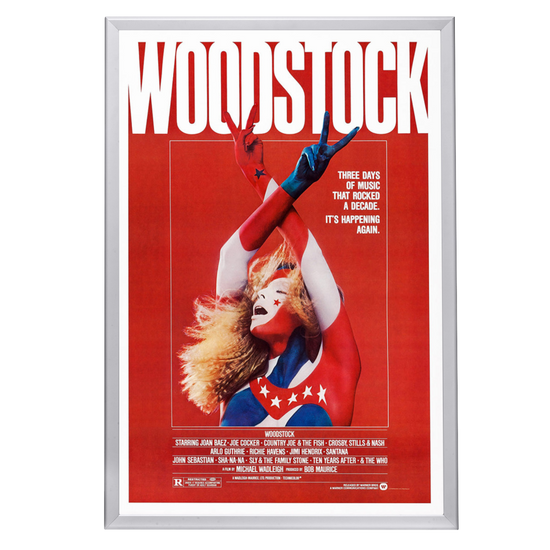 "Woodstock" (1970) Framed Movie Poster