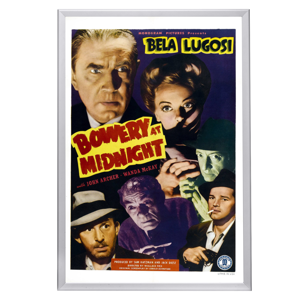 "Bowery At Midnight" (1942) Framed Movie Poster