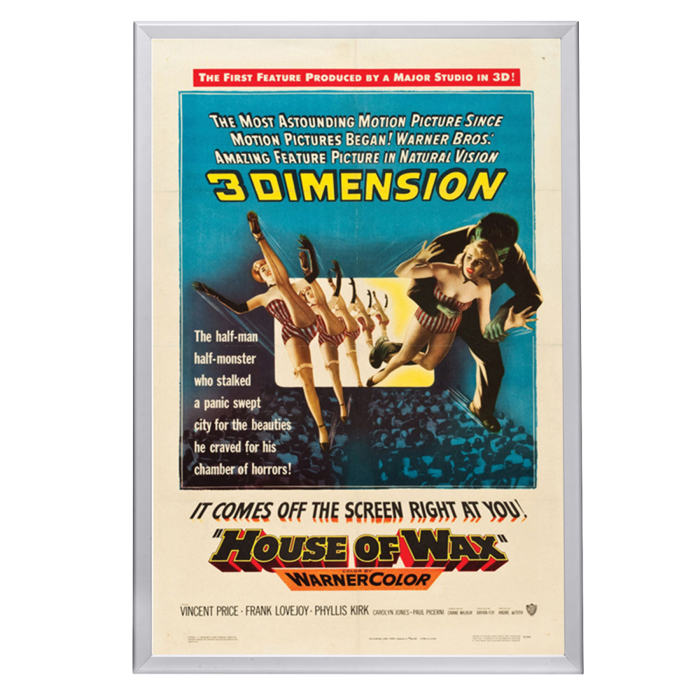 "House Of Wax" (1953) Framed Movie Poster