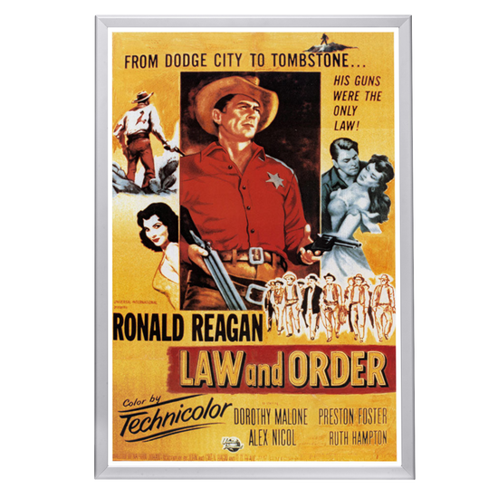 "Law And Order" (1953) Framed Movie Poster