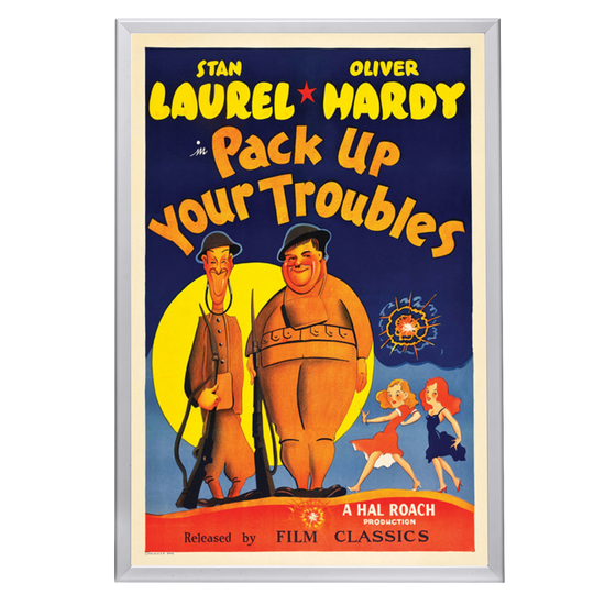 "Pack Up Your Troubles" (1932) Framed Movie Poster