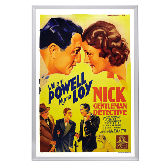 "After The Thin Man  (French)" (1936) Framed Movie Poster