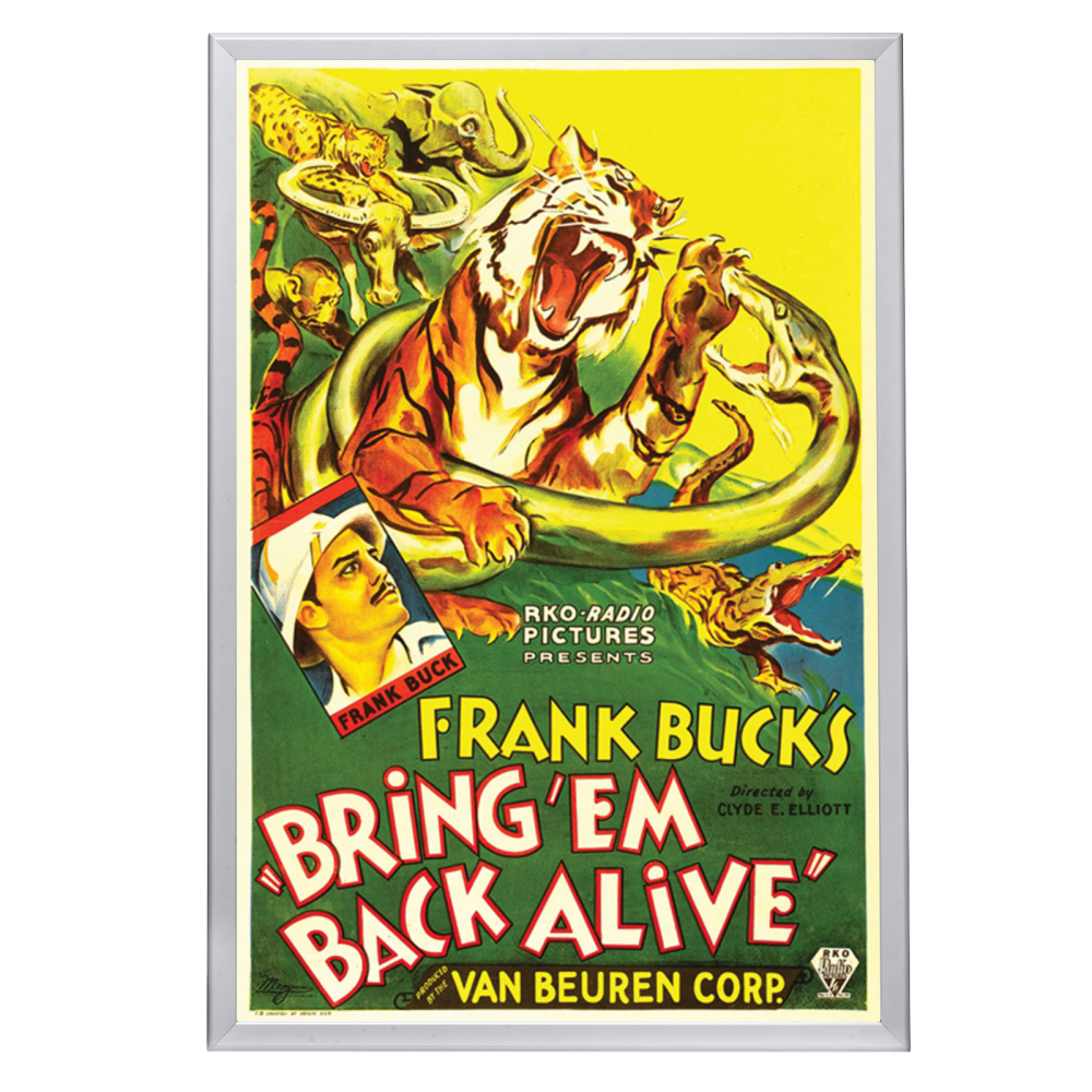 "Bring 'Em Back Alive" (1932) Framed Movie Poster