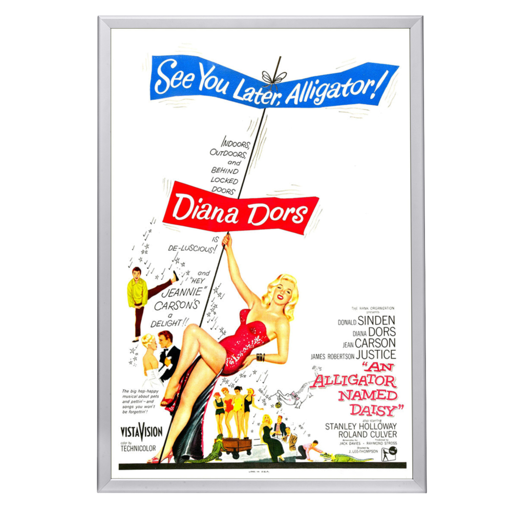 "Alligator Named Daisy" (1955) Framed Movie Poster