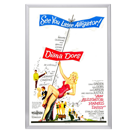 "Alligator Named Daisy" (1955) Framed Movie Poster