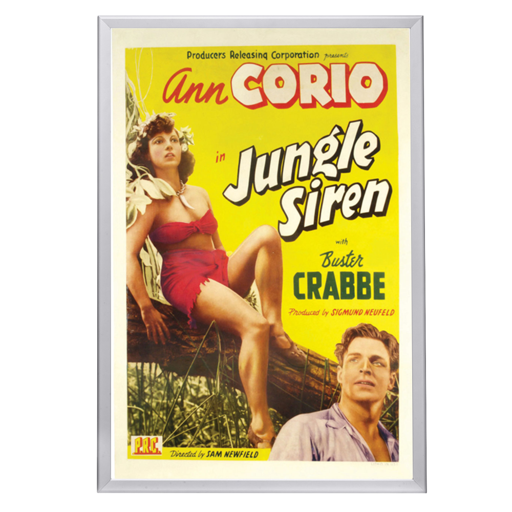 "Jungle Siren" (1942) Framed Movie Poster