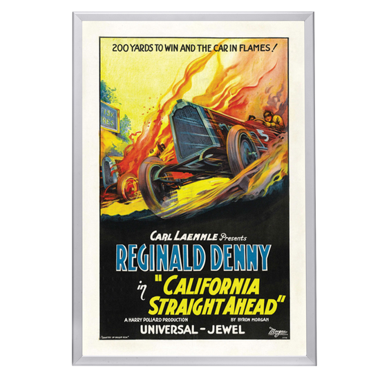 "California Straight Ahead" (1937) Framed Movie Poster