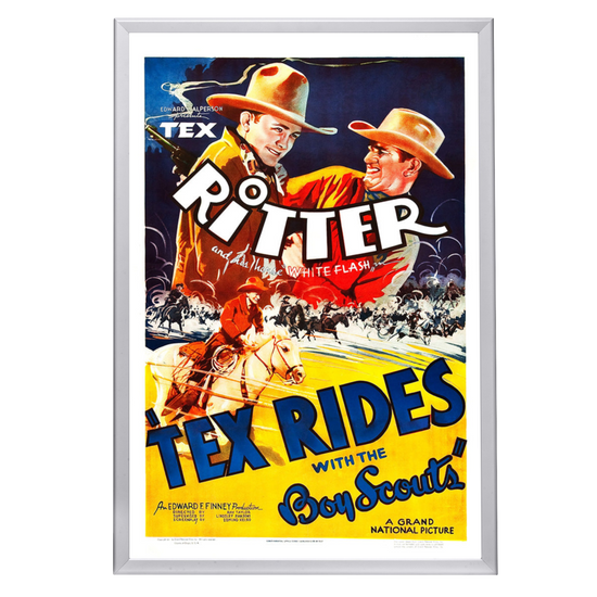 "Tex Rides With The Boy Scouts" (1937) Framed Movie Poster