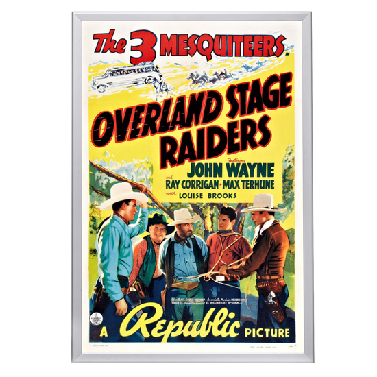 "Overland Stage Raiders" (1938) Framed Movie Poster