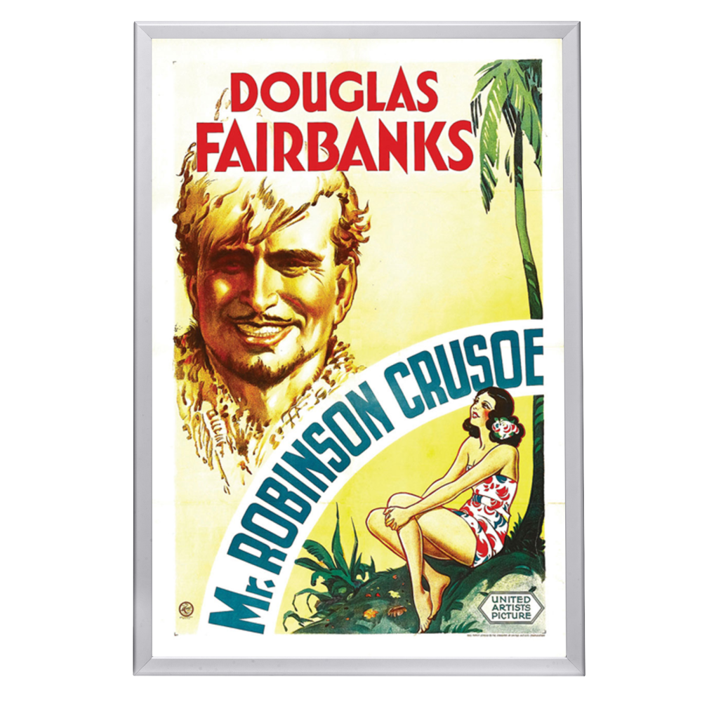 "Mr. Robinson Crusoe" (1932) Framed Movie Poster