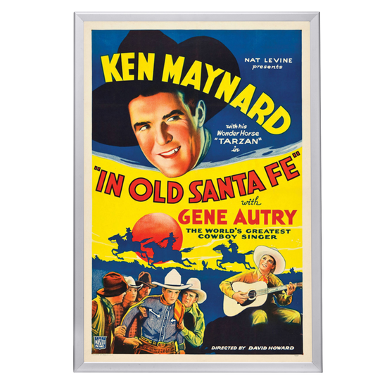 "In Old Santa Fe" (1934) Framed Movie Poster