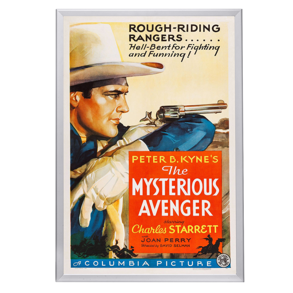 "Mysterious Avenger" (1936) Framed Movie Poster