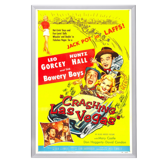 "Crashing Las Vegas" (1956) Framed Movie Poster