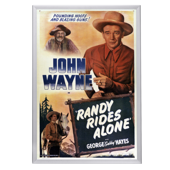 "Randy Rides Alone" (1934) Framed Movie Poster