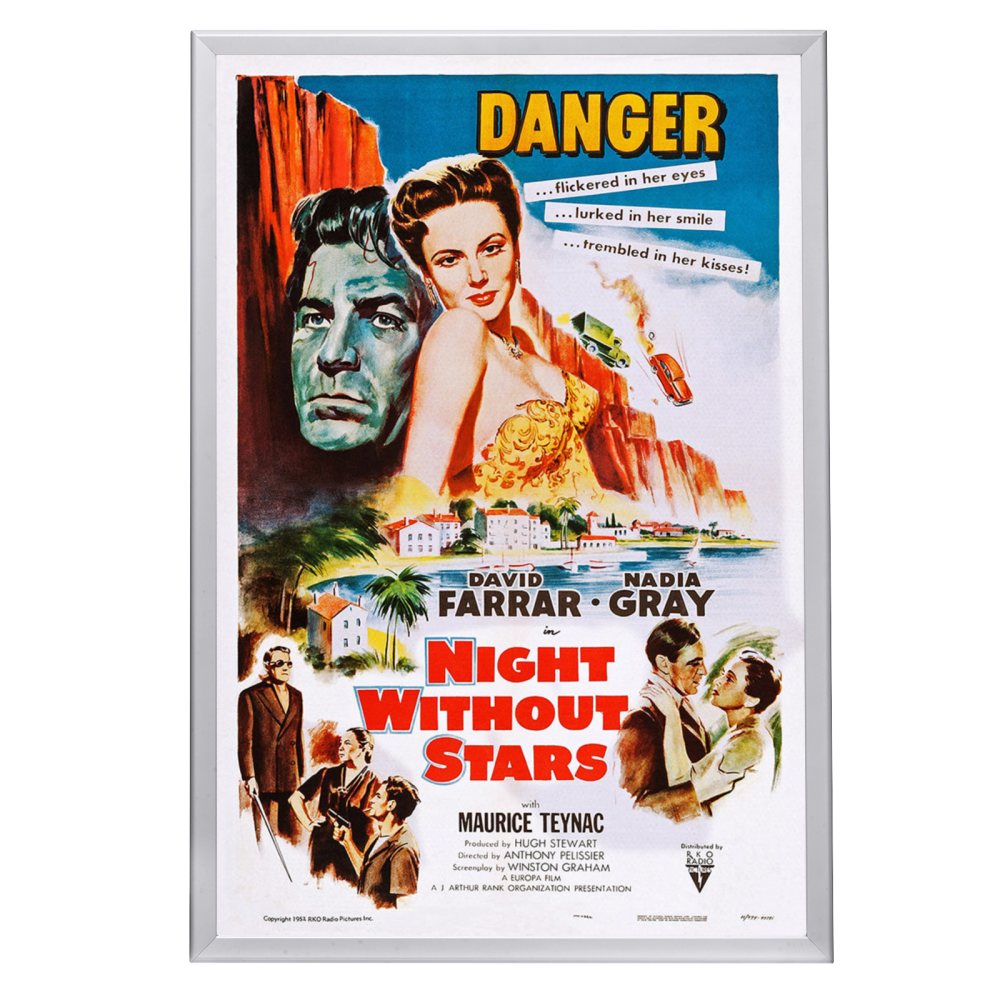 "Night Without Stars" (1952) Framed Movie Poster