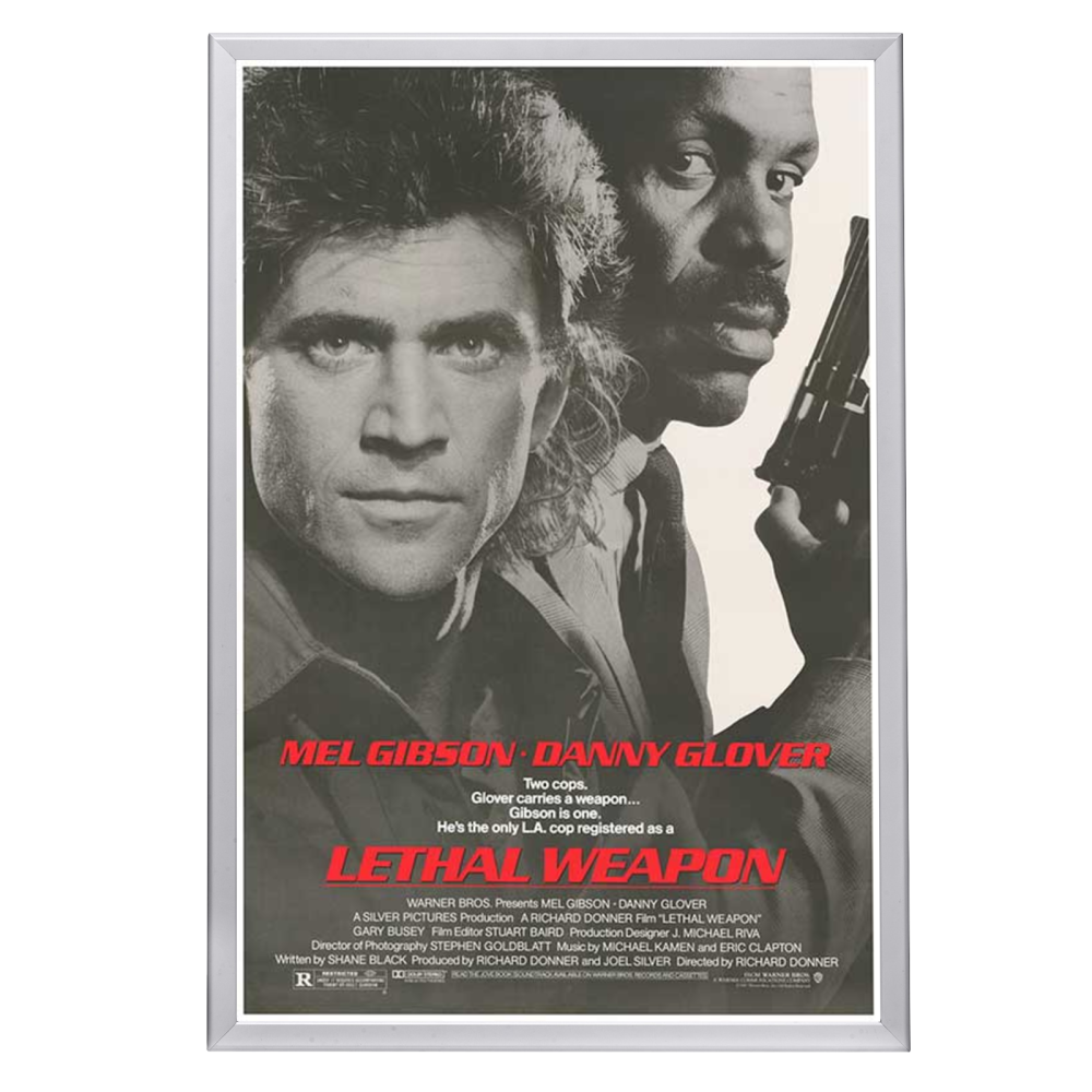 "Lethal Weapon" (1987) Framed Movie Poster