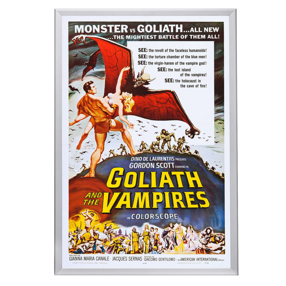 "Goliath And The Vampires" (1961) Framed Movie Poster