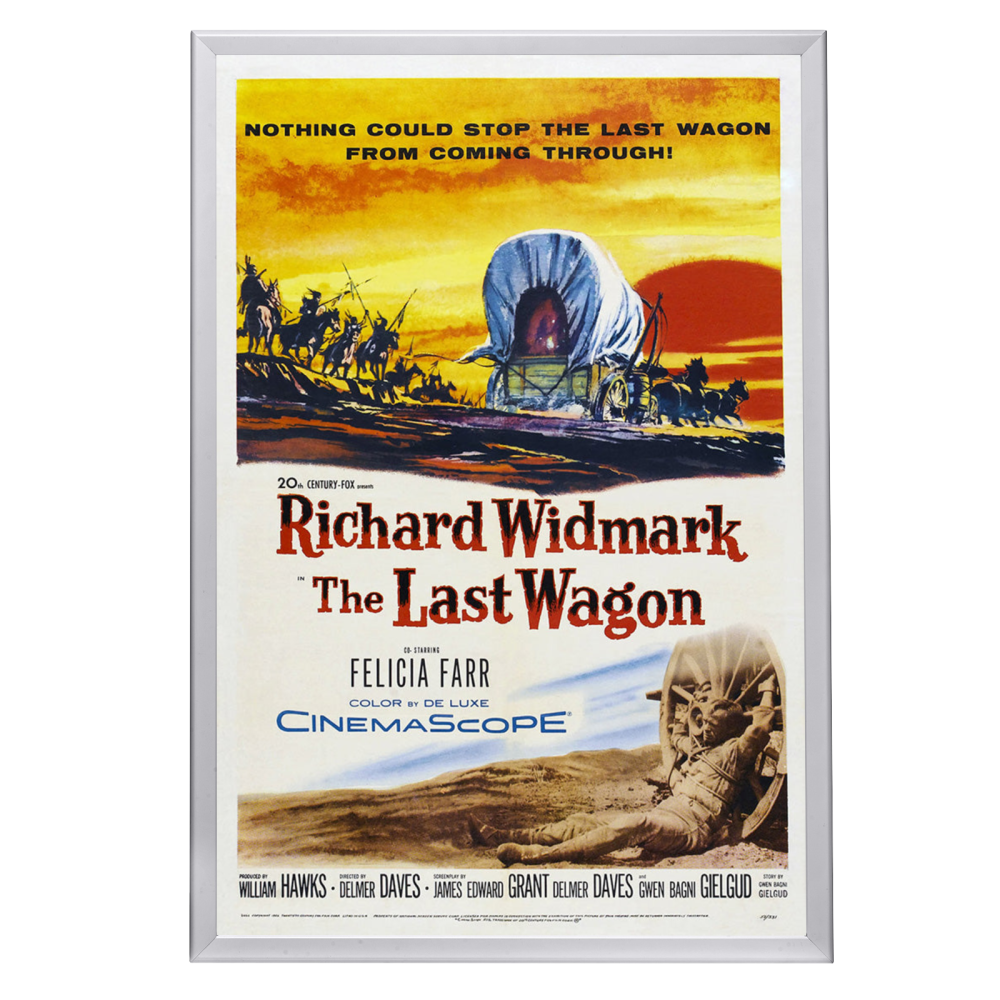 "Last Wagon" (1956) Framed Movie Poster