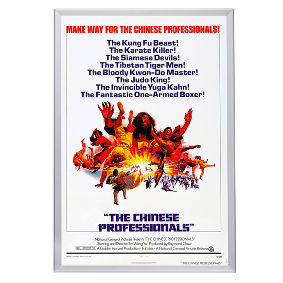 "Chinese Professionals" (1972) Framed Movie Poster