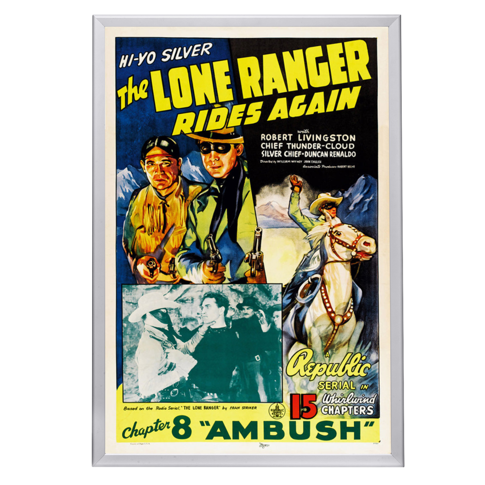 "Lone Ranger Rides Again" (1939) Framed Movie Poster