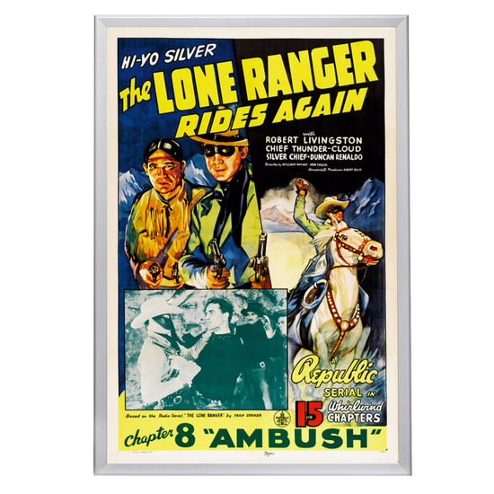 "Lone Ranger Rides Again" (1939) Framed Movie Poster