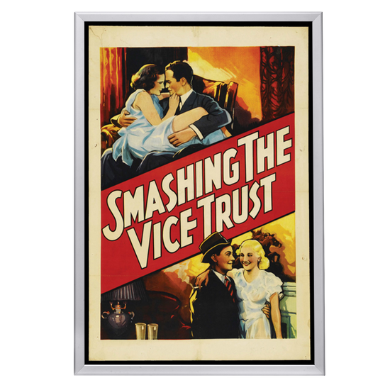 "Smashing The Vice Trust" (1937) Framed Movie Poster