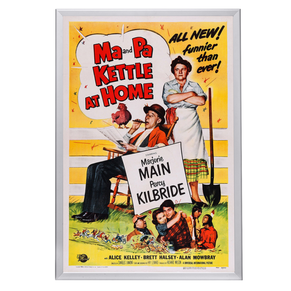 "Ma And Pa Kettle At Home" (1954) Framed Movie Poster