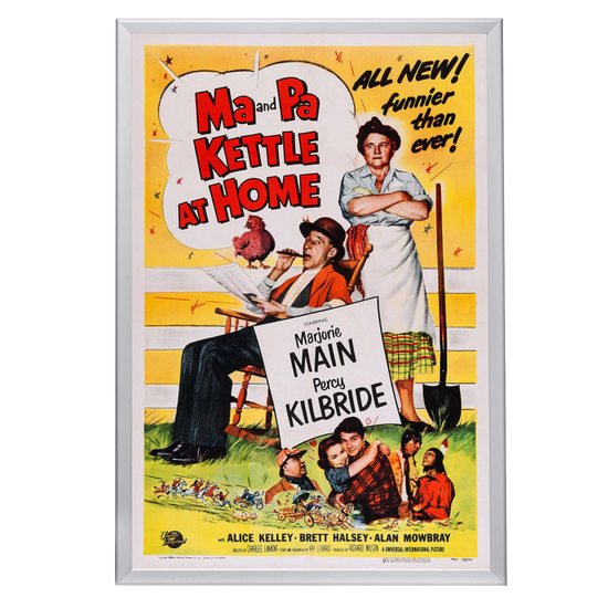 "Ma And Pa Kettle At Home" (1954) Framed Movie Poster