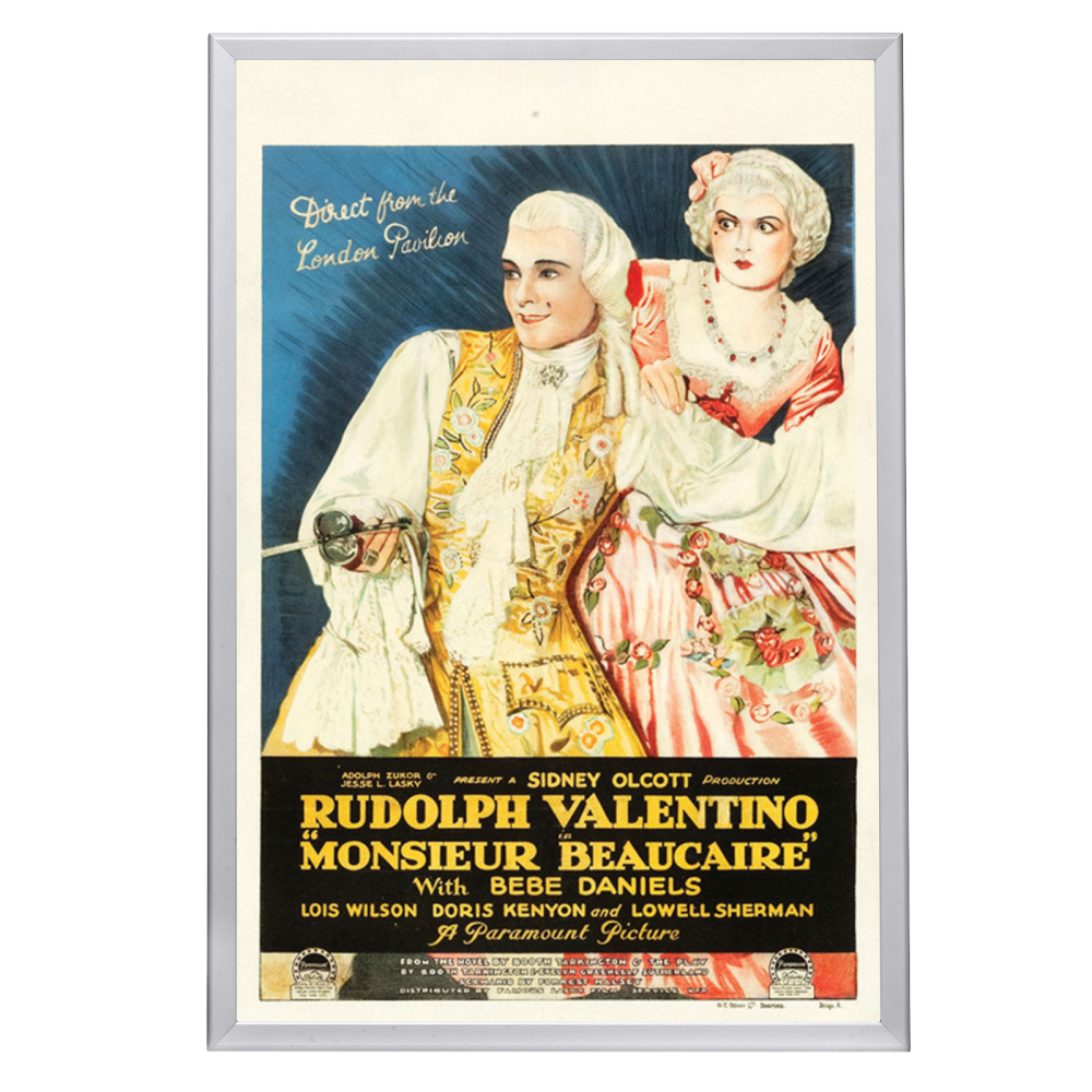 "Monsieur Beaucaire" (1924) Framed Movie Poster