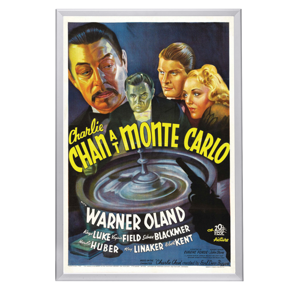 "Charlie Chan At Monte Carlo" (1937) Framed Movie Poster