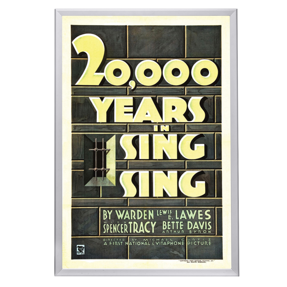 "20,000 Years In Sing Sing" (1932) Framed Movie Poster