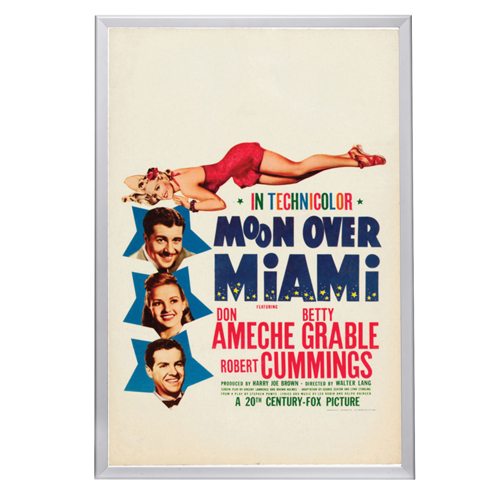 "Moon Over Miami" (1941) Framed Movie Poster