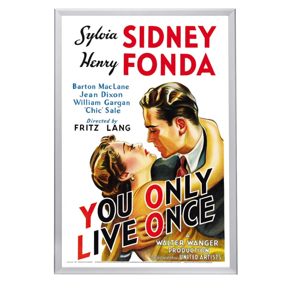 "You Only Live Once" (1937) Framed Movie Poster