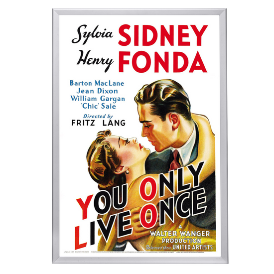 "You Only Live Once" (1937) Framed Movie Poster