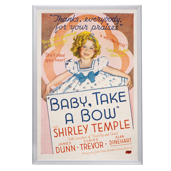 "Baby Take A Bow" (1934) Framed Movie Poster