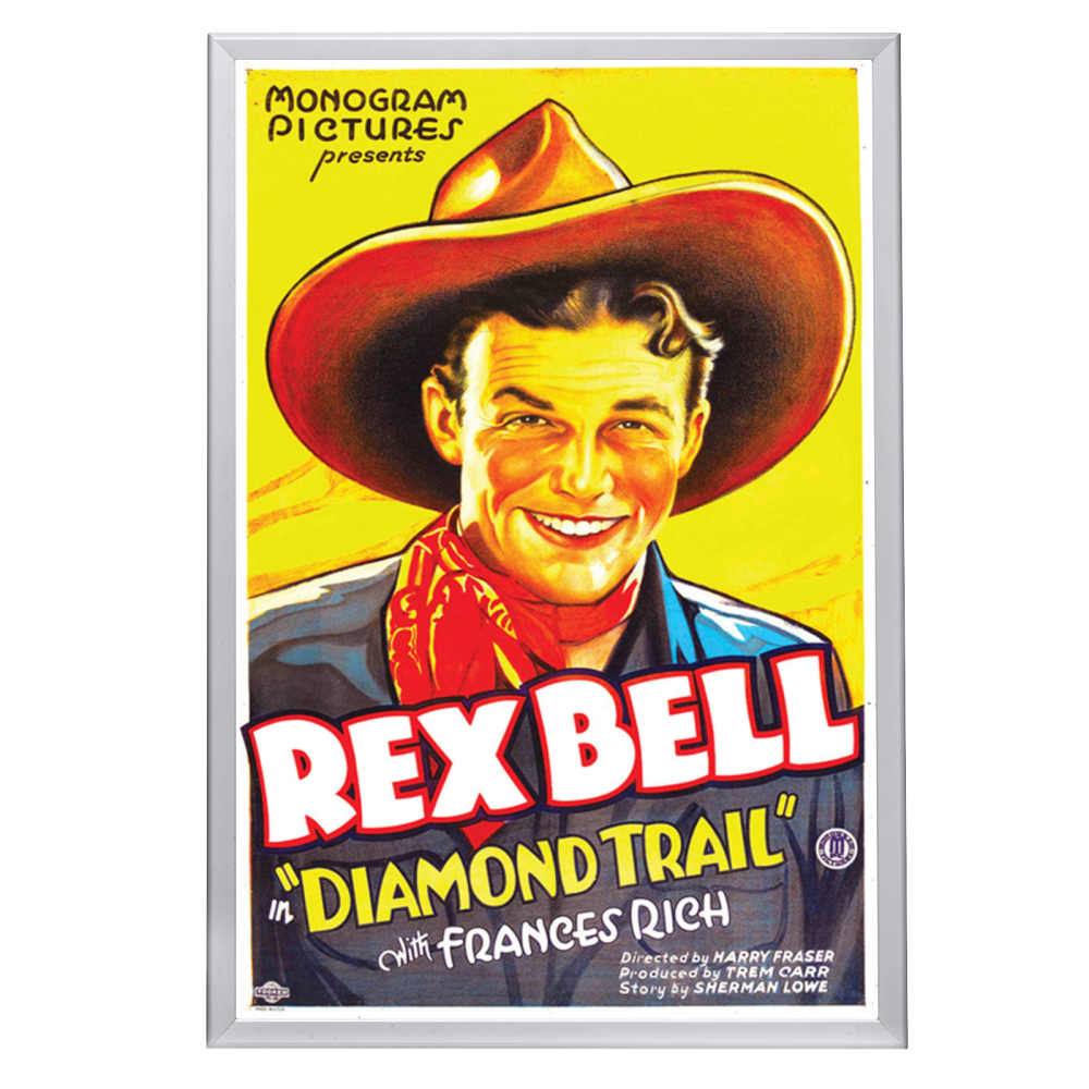 "Diamond Trail" (1933) Framed Movie Poster