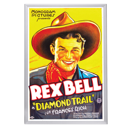 "Diamond Trail" (1933) Framed Movie Poster