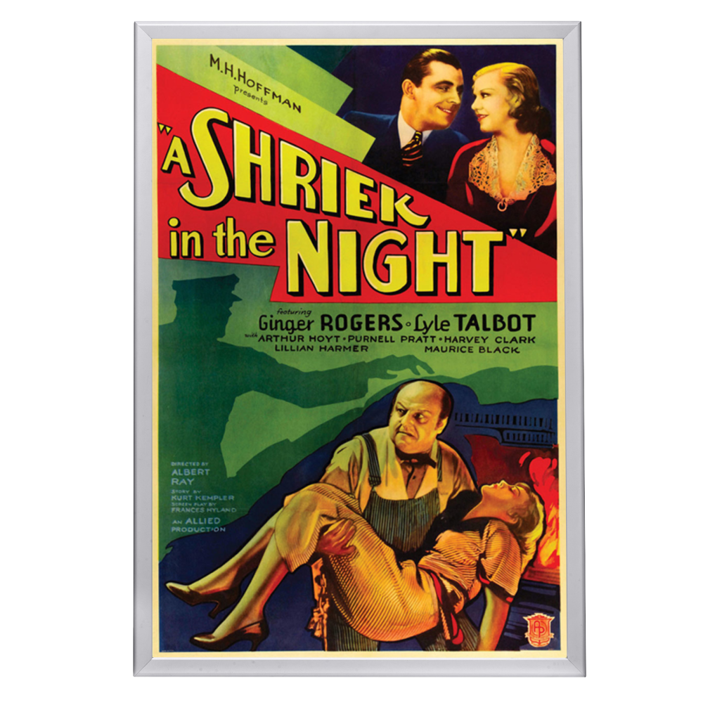 "Shriek In The Night" (1933) Framed Movie Poster