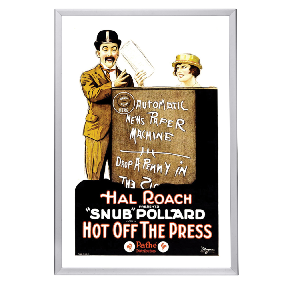 "Hot Off The Press" (1922) Framed Movie Poster