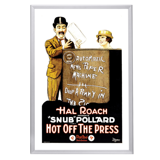 "Hot Off The Press" (1922) Framed Movie Poster