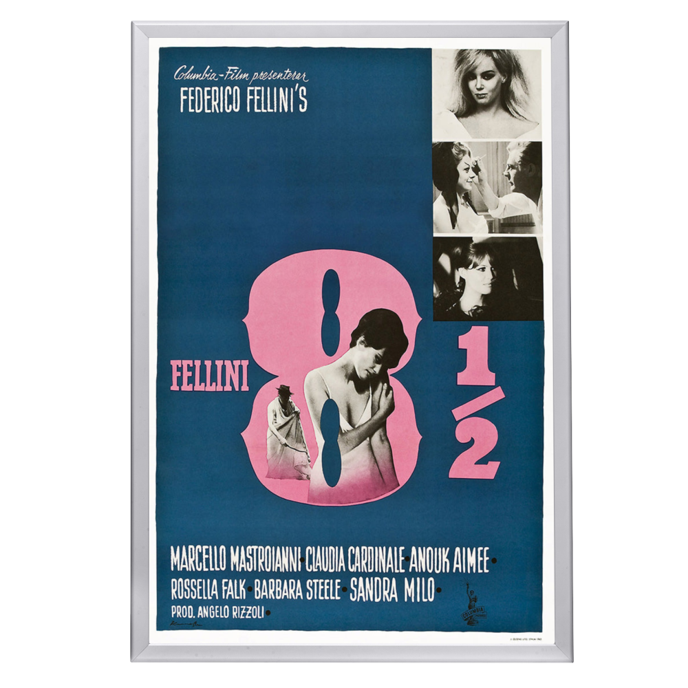 "8 1/2" (1963) Framed Movie Poster
