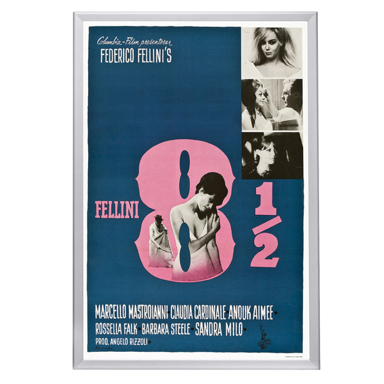"8 1/2" (1963) Framed Movie Poster