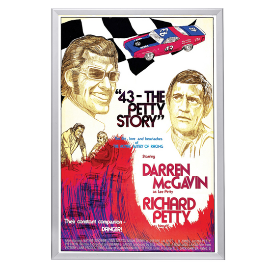 "43: The Richard Petty Story" (1974) Framed Movie Poster