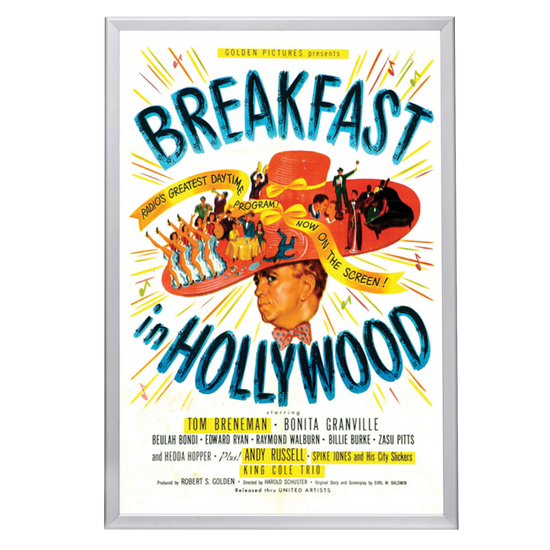 "Breakfast In Hollywood" (1946) Framed Movie Poster