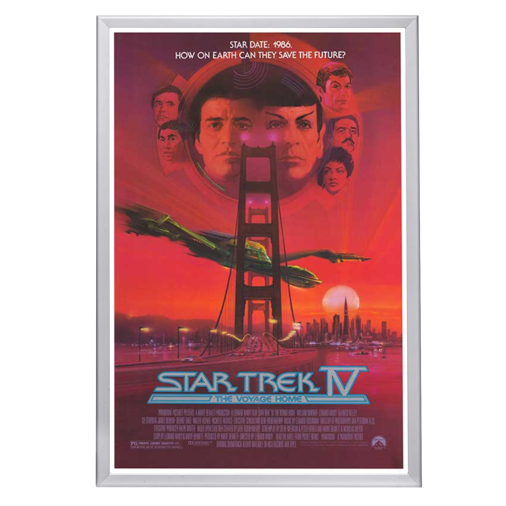 "Star Trek IV: The Voyage Home" (1986) Framed Movie Poster