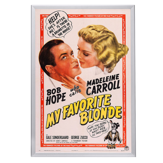 "My Favorite Blonde" (1942) Framed Movie Poster
