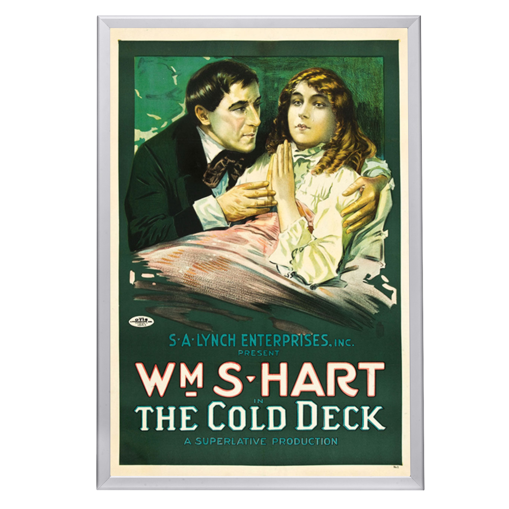 "Cold Deck" (1917) Framed Movie Poster