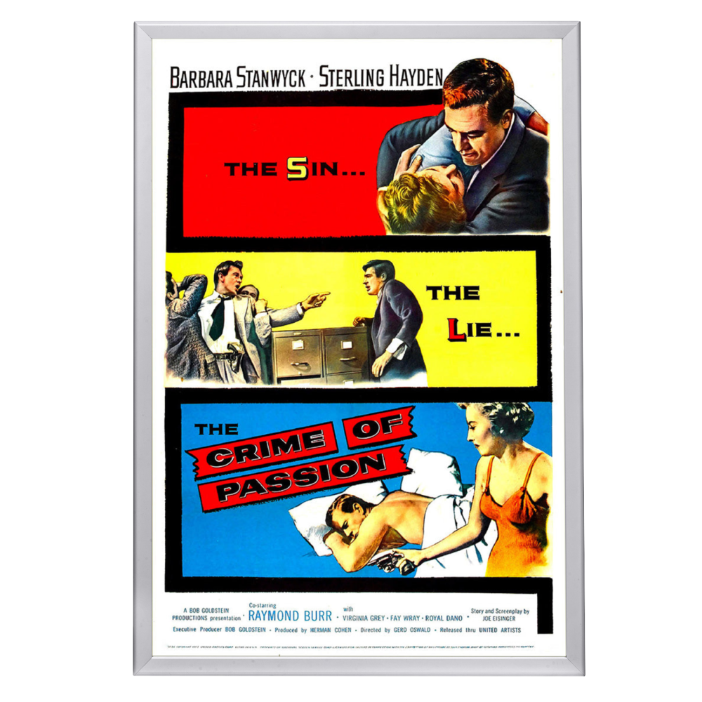 "Crime Of Passion" (1957) Framed Movie Poster